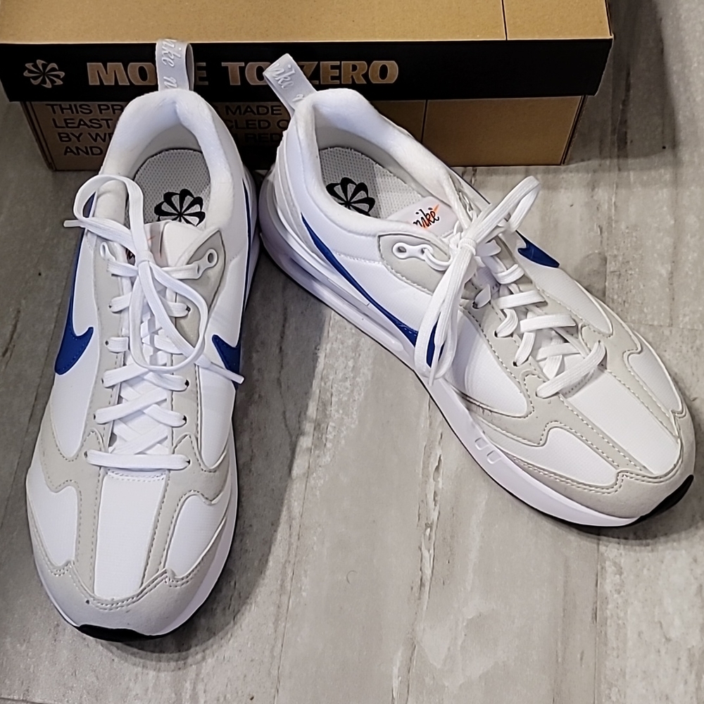 Nike Air Max Dawn White/Game Royal - Light Bone 6 1/2 Youth